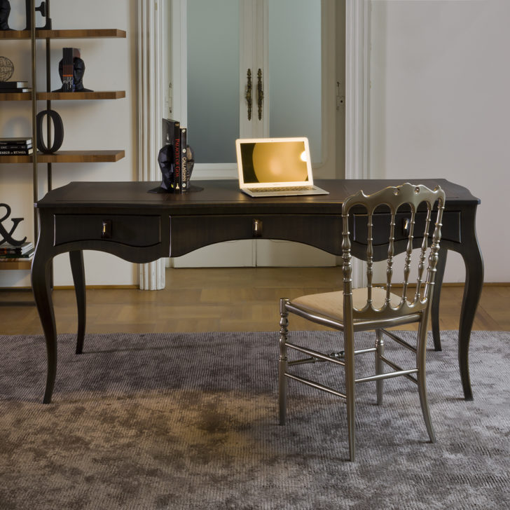 Luxury Italian Three Drawer Writing Desk