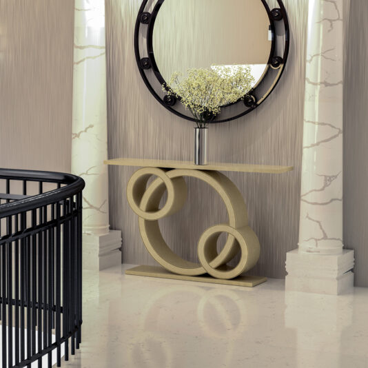 Exclusive Designer Quartz Art Deco Inspired Console Table Exclusive Designer Quartz Art Deco Inspired Console Table