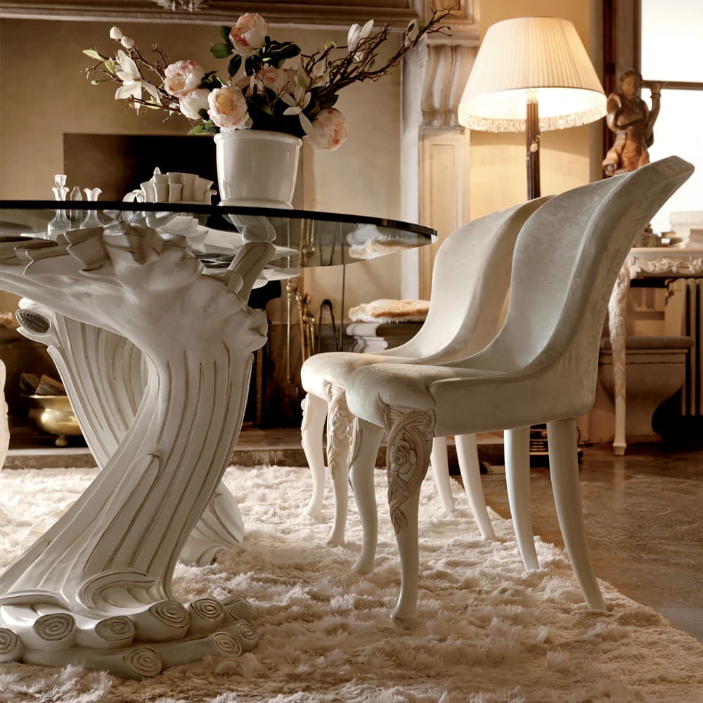 Exclusive Designer Upholstered Italian Chair