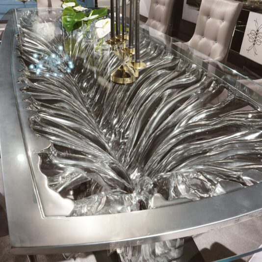 Exclusive High End Italian Statement Designer Glass Dining Set Exclusive High End Italian Statement Designer Glass Dining Set