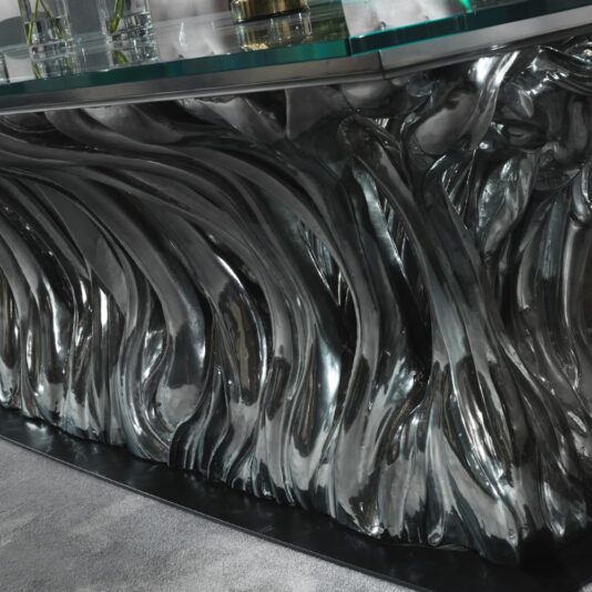 Exclusive High End Italian Statement Designer Glass Dining Set Exclusive High End Italian Statement Designer Glass Dining Set