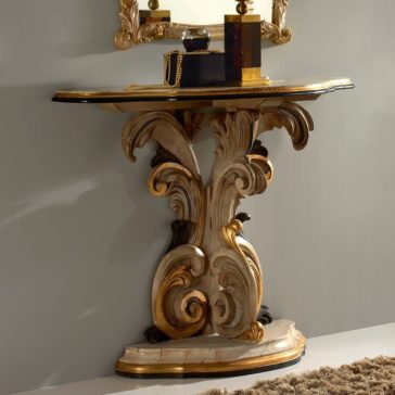 Italian Demi Lune Marble Effect Ornate Console Table And Mirror Exclusive Italian Demi Lune Marble Effect Ornate Console Table And Mirror