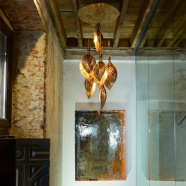 Exclusive Italian Palm Leaf Designer Ceiling Light