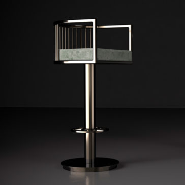 Exclusive Modern High End Italian Swivel Bar Stool