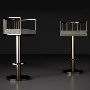 Exclusive Modern High End Italian Swivel Bar Stool