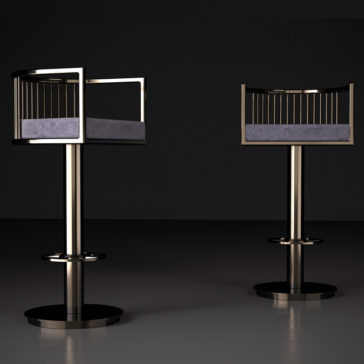 Exclusive Modern High End Italian Swivel Bar Stool