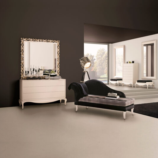 Exclusive Silver Filigree Square Mirror