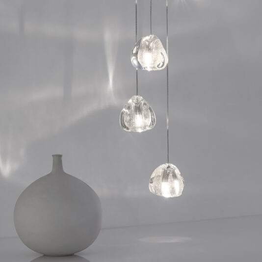 Silver Crystal Five Drop Pendant Light Five Drop Lead Crystal Pendant Light