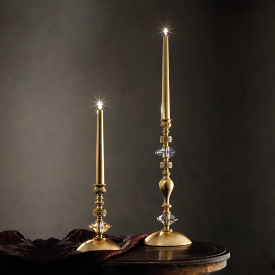 Candle Style Gold Plated Table Lamp