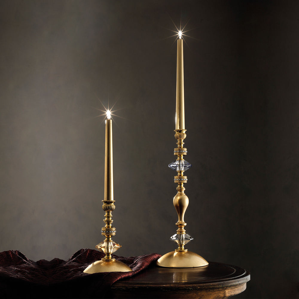 Slim Candle Gold Leaf Table Lamp