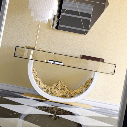 Luxury Contemporary Glass Console Table Luxury Contemporary Gold Console Table