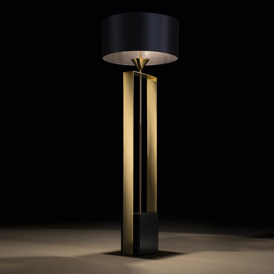 Gold Contemporary Designer Floor Lamp - Juliettes Interiors