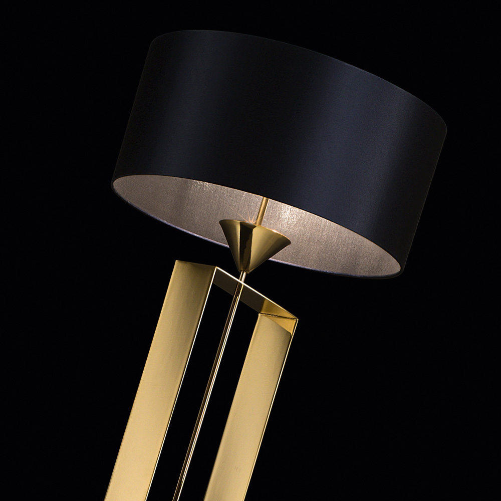 Gold Contemporary Designer Floor Lamp