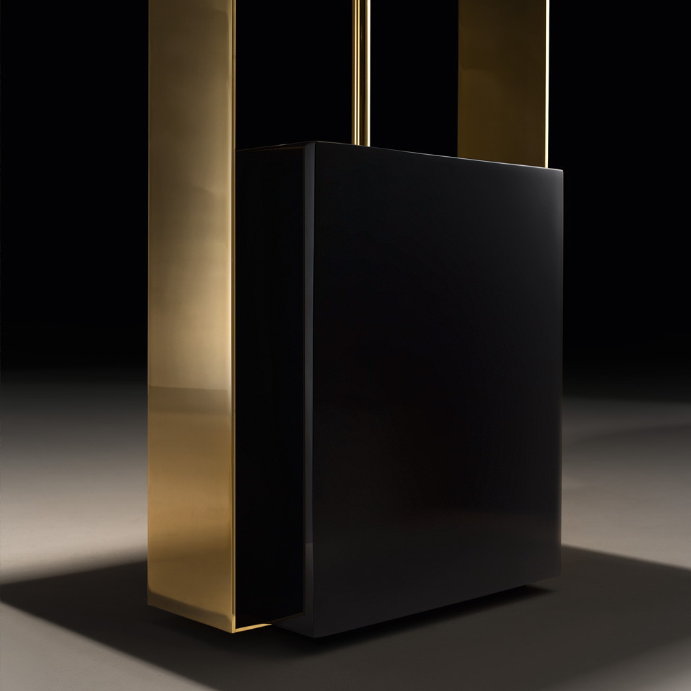 Gold Contemporary Designer Floor Lamp