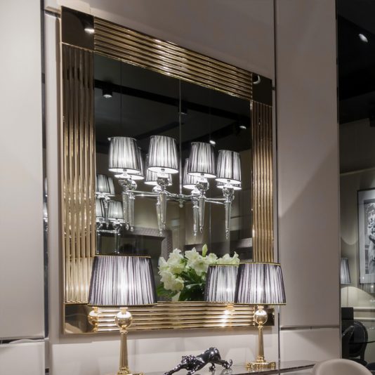 Italian Exclusive Designer 24 Carat Gold Plated Mirror