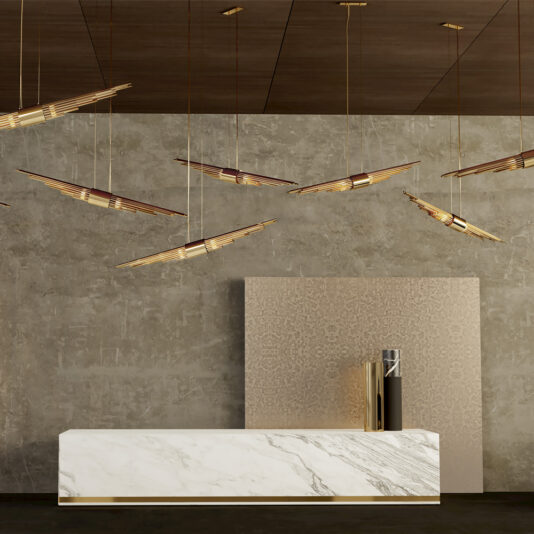 Gold Plated Designer Angled Contemporary Pendant Light Gold Plated Designer Angled Contemporary Pendant Light