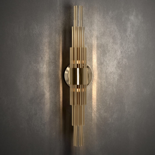 Gold Plated Designer Contemporary Wall Light