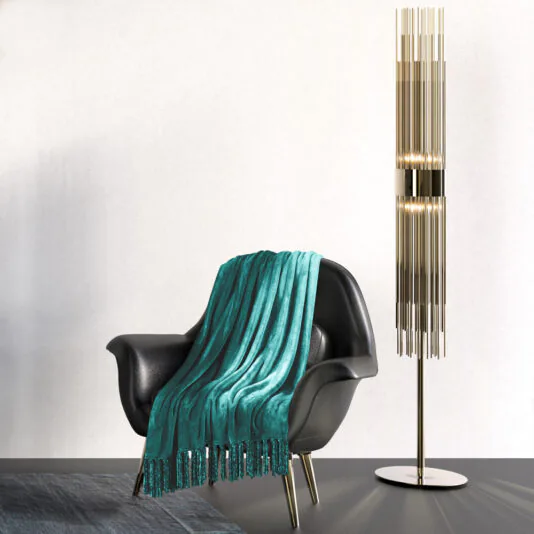 Gold Plated Designer Modern Floor Lamp Gold Plated Designer Modern Floor Lamp