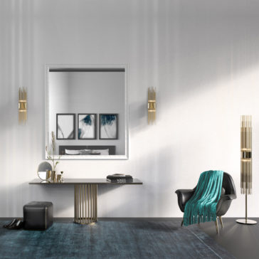 Gold Plated Designer Modern Floor Lamp