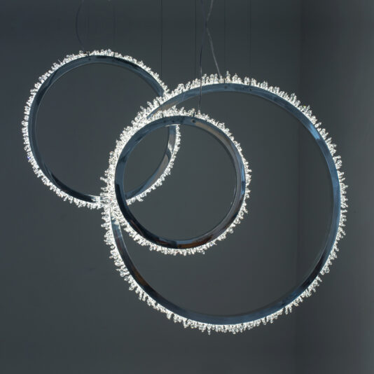 Unique Contemporary Italian Designer Crystal Chandelier