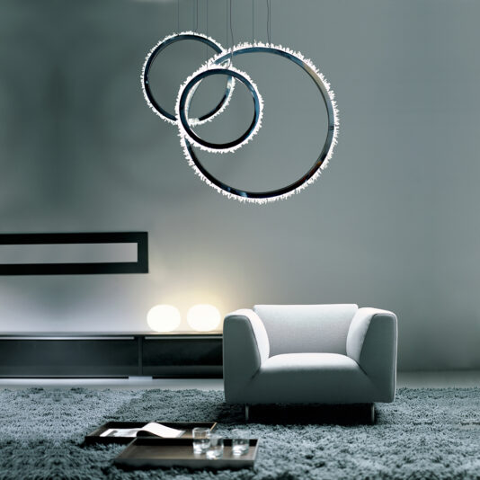 Unique Contemporary Italian Designer Crystal Chandelier
