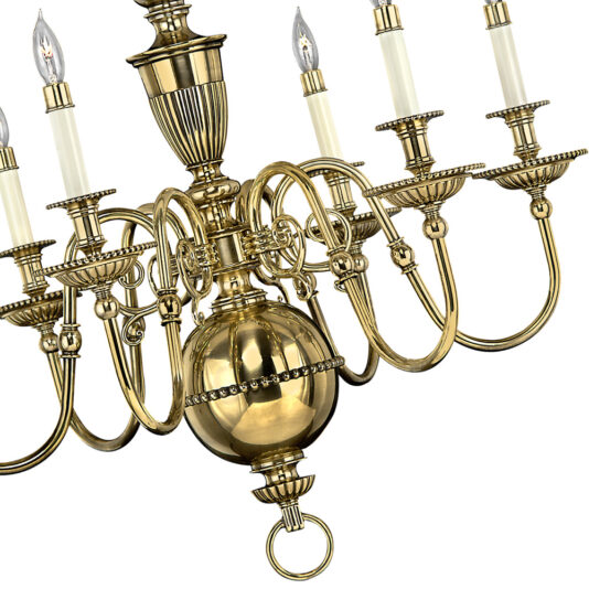High End Classic 6 Arm Brass Chandelier High End Classic 6 Arm Brass Chandelier