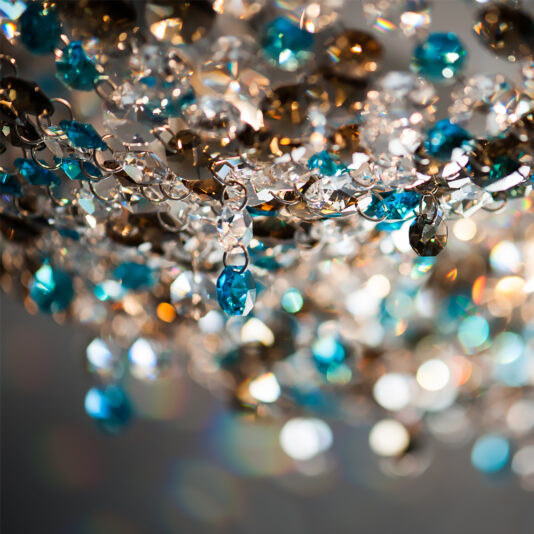 High End Contemporary Crystal Chandelier High end Contemporary Blue Crystal Chandelier