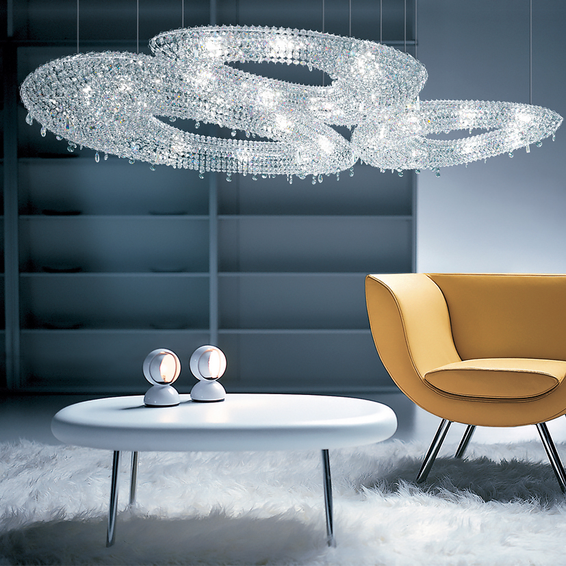 High End Contemporary Crystal Chandelier