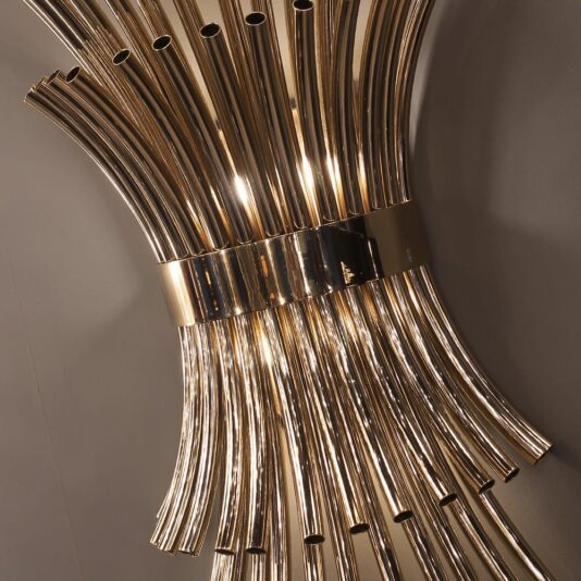 High End Contemporary Gold Plated Large Designer Wall Light High End Contemporary Gold Plated Large Designer Wall Light