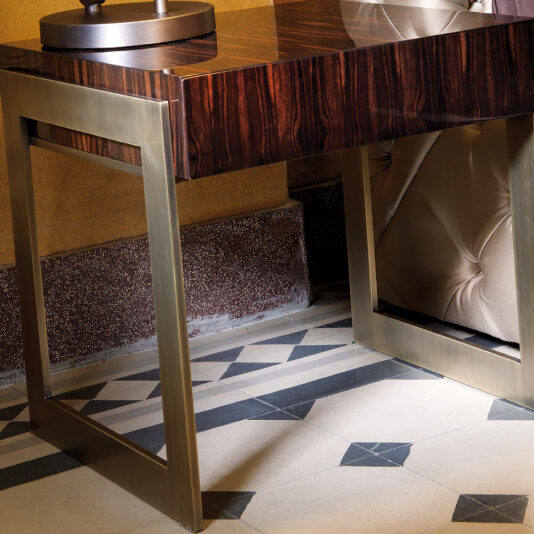 High End Contemporary Macassar Bedside Table High End Contemporary Macassar Bedside Table