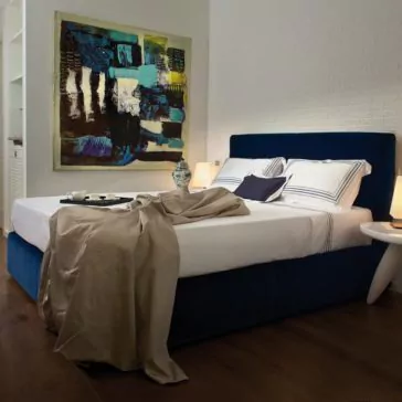 High End Contemporary Velvet Upholstered Bed High End Contemporary Velvet Upholstered Bed
