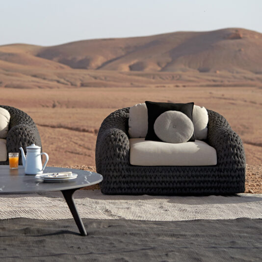 High End Designer Contemporary Outdoor Garden Armchair