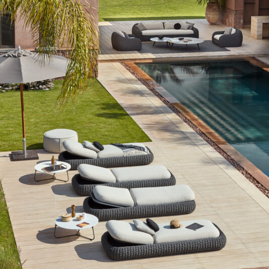High End Designer Contemporary Outdoor Garden Armchair