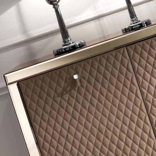 Designer Bronze Mirrored Glass Sideboard Designer Bronze Mirrored Glass Sideboard