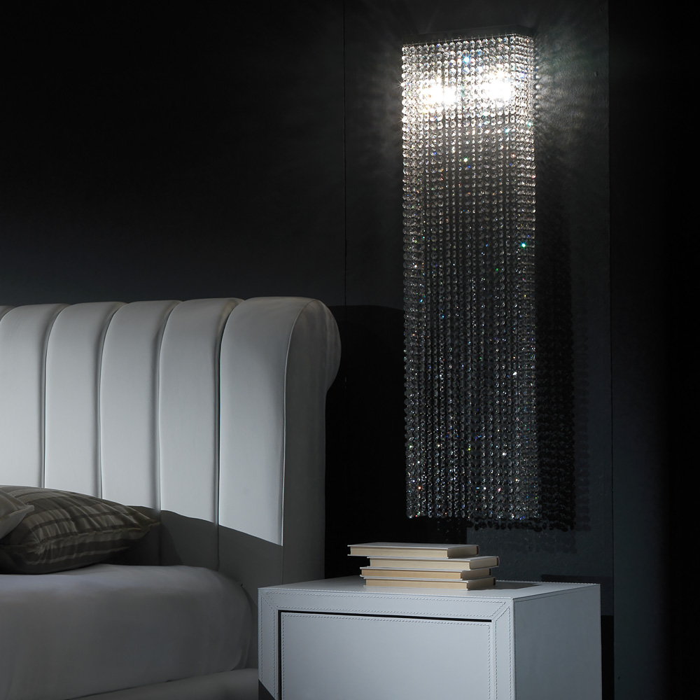 High End Italian Designer Crystal Wall Light