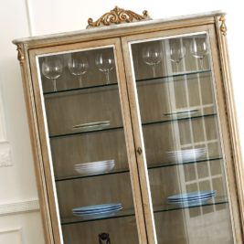 High End Italian Designer Glass Display Cabinet