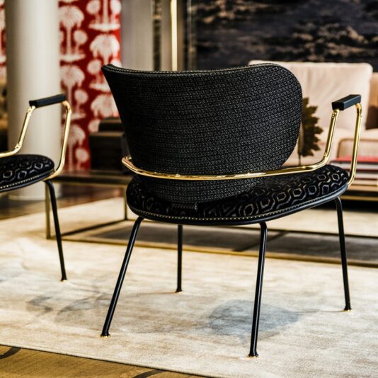 High End Italian Designer Retro Style Lounge Chair