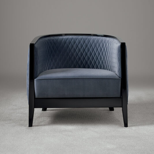 High End Italian Designer Quilted Velvet Tub Chair High End Italian Designer Quilted Velvet Tub Chair