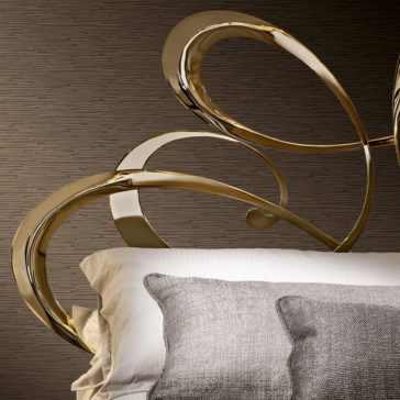 High End Italian Gold Plated Designer Bed High End Italian Gold Plated Designer Bed