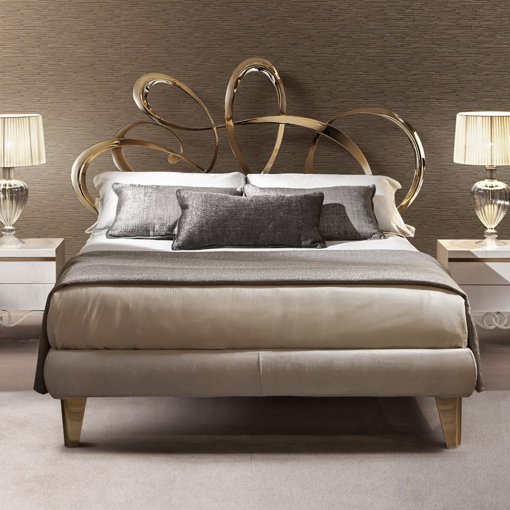 High End Italian Gold Plated Designer Bed