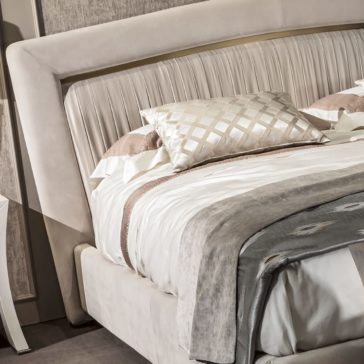 High End Italian Nubuck Gathered Upholstered Designer Bed High End Italian Nubuck Gathered Upholstered Designer Bed
