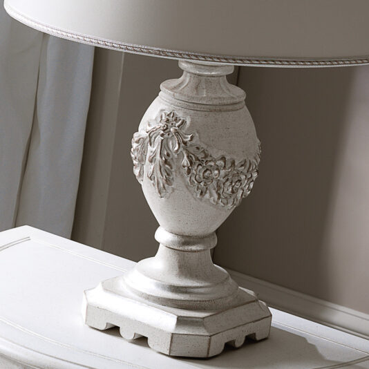 High End Italian Ornate Carved Large Table Lamp