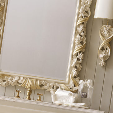 High End Italian Rose And Ribbon Wall Mirror High End Italian Rose And Ribbon Wall Mirror