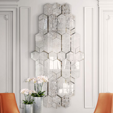 High End Large Designer Geometric Multi Layered Wall Mirror High End Large Designer Geometric Multi Layered Wall Mirror