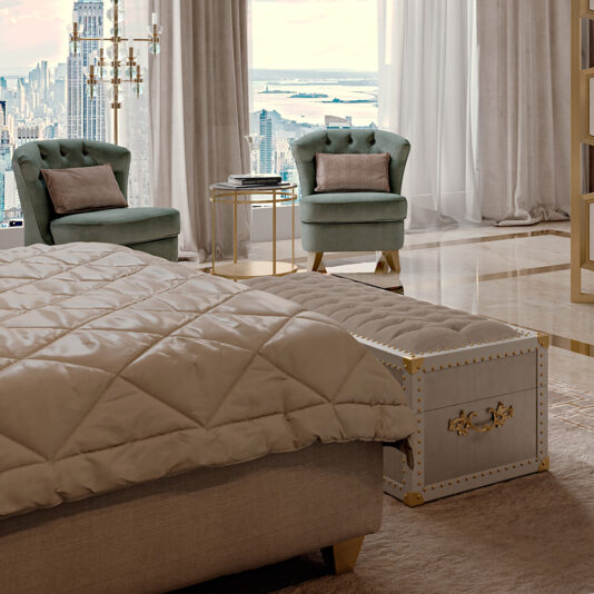 High End Luxury Italian Designer Storage Trunk