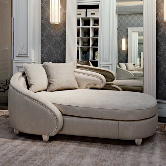 Curved Contemporary Chaise Longue