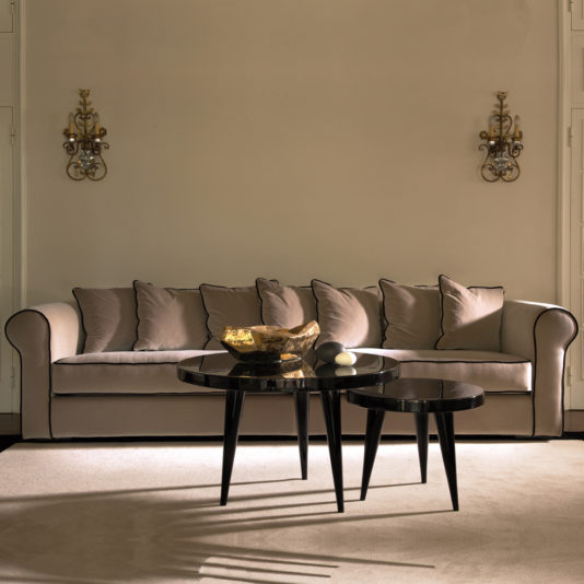 High End Modern Italian Velvet Sofa