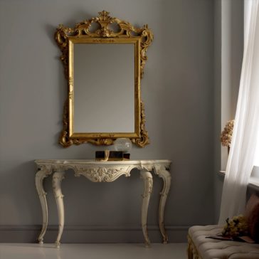High End Ornate Classic Italian Designer Console And Mirror Set High End Ornate Classic Italian Designer Console And Mirror Set