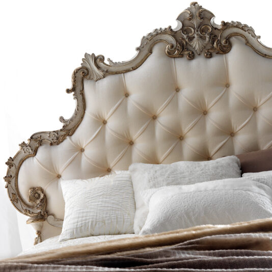 High End Rococo Reproduction Button Upholstered Bed High End Rococo Reproduction Button Upholstered Bed