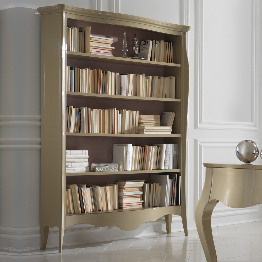 High Gloss Lacquered Contemporary Bookcase
